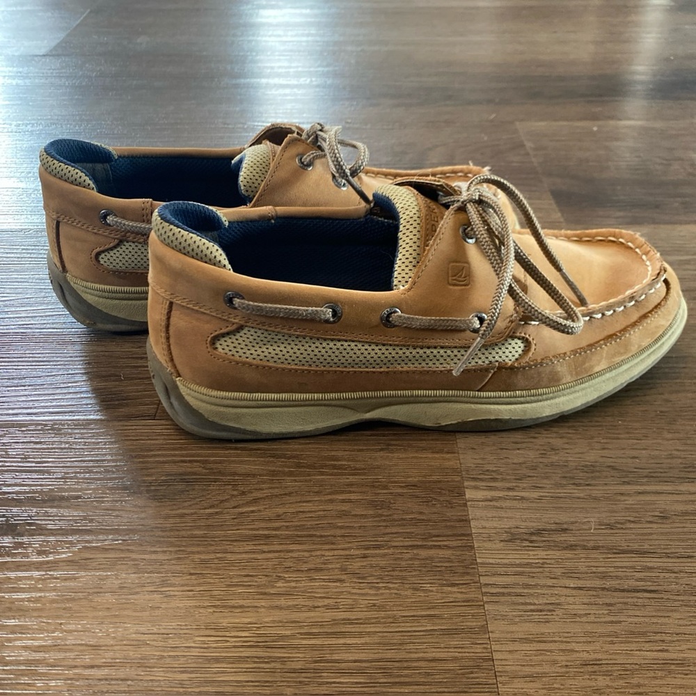 Sperry Top-Sided Leather Loafer Boys Men’s Size 6 Brown Tan Clean YB46122A